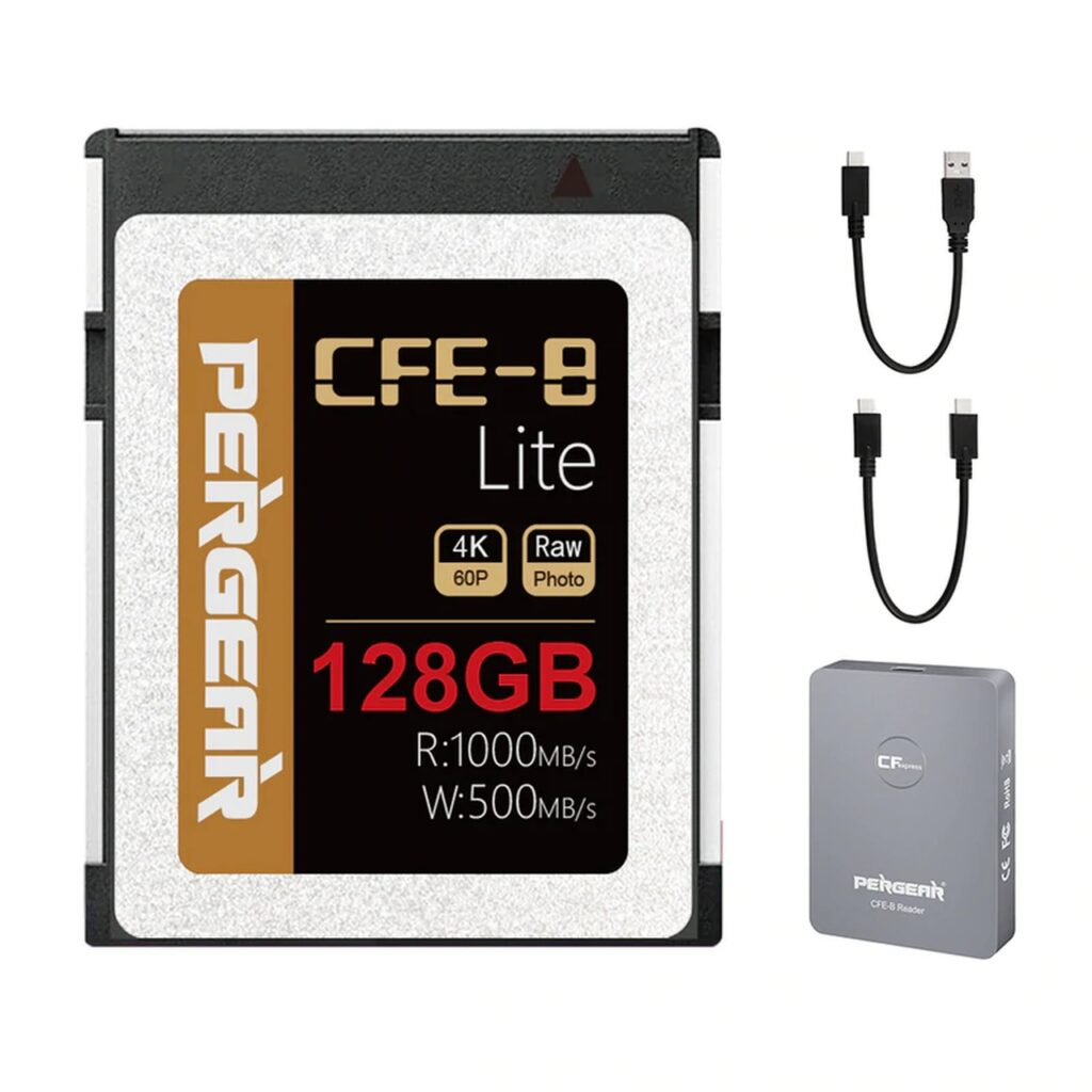 爆安 正規品 PERGEAR CFE-B PRO Cfexpress type-B 512GB 高速メモリーカード 読み出し速度1200MB s  700MB s安定した持続書き込み速度 写真の安定したストリーミング速度 4K120P,8K30P