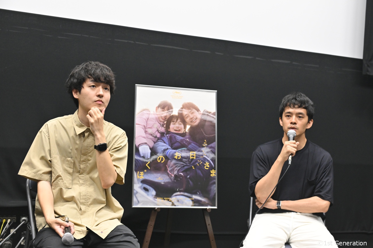 映画『ぼくのお⽇さま』池松壮亮、⺟校に凱旋︕奥⼭⼤史監督とともに「映画」を学ぶ学⽣たちとQ&A