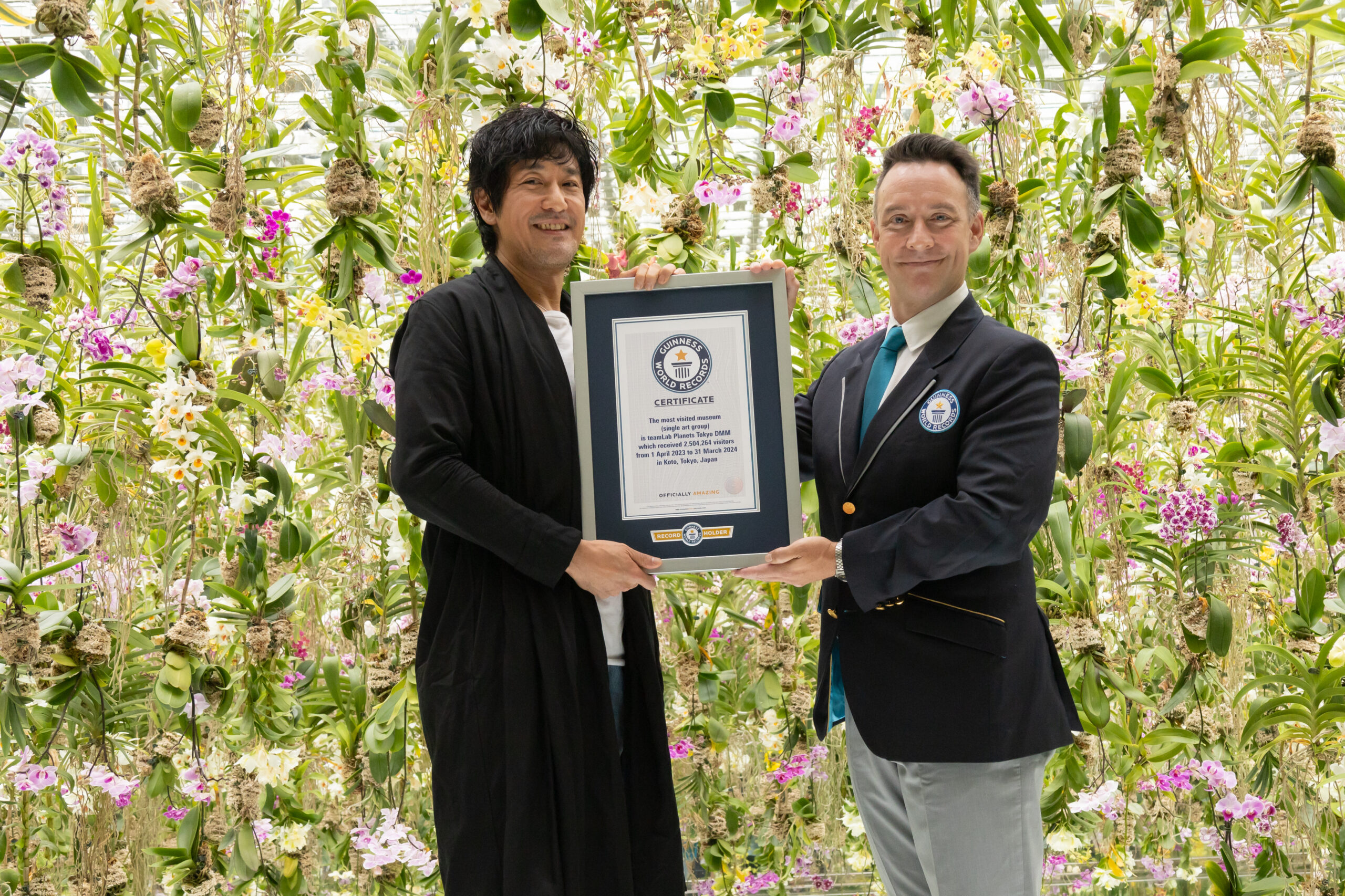 チームラボプラネッツがギネス世界記録に認定。単一アート・グループの美術館として世界で最も来館者の多い美術館に。2025年初頭には新エリア誕生